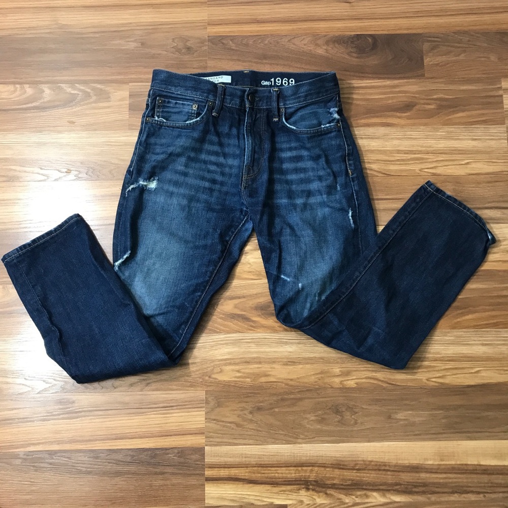 Gap Standard Taper Distressed Jeans 30x30